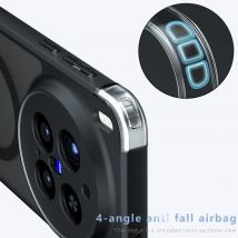 For VIVO X300, X300 Pro Magnetic Case ELVEV Anti-drop Airbag TPU Hard PC Matte Skin-feeling Suction Phone Cover