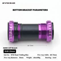 EVOSID DUB BSA 68/73mm Filettatura Movimento Centrale 2 Cuscinetti 28.99mm Per Sram NX SX Eagle Guarnitura MTB Bike BB Per DUB Manovella 29mm