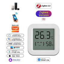 Sensore di temperatura e umidità Zigbee per Smart Home con schermo LCD, compatibile con Tuya, Alexa, Google Home, APP Smart Life, Tuya Smart, Yandex