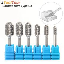 Pilnik obrotowy z węglika wolframu Burr Style C Cylinder z końcówką kulistą 6 mm 1/4 Shank Narzędzia