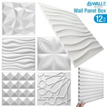 Dekorative 3D Wand Panels in Diamant Design Matt Weiß 30x30cm Tapete Wandbild Fliesen-Panel-Form 3D wand aufkleber bad küche