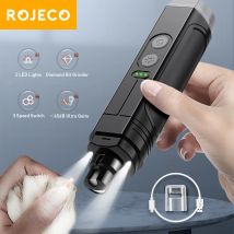 Rojeco P3 elektrische Haustier Nagels chl eifer profession elle Hund Nagel knipser 2 LED Licht wiederauf ladbare Katze Klaue Nagel pflege Zubehör