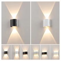 Lampada da parete a LED per esterni impermeabile IP65 Lampada da parete per portico da giardino e lampada da illuminazione per decorazione da comodino per camera da letto interna in alluminio