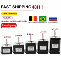 Motore passo-passo HANPOSE Nema17, coppia 78 oz-in (52 N-cm), corrente 1,8 A. Modelli 17HS8401 17HS 2408 17HS3401S 17HS4401S 17HS6401S