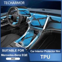 Car Interior TPU Protector Anti-scratch Film For Mercedes-Benz EQE 22 Auto Protective Transparent Anti-tear Sticker Accessories