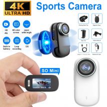 WiFi 4K Mini Thumb Came Bike Cam Motorcycle Sport Cam Portable Magnetic Chest Fixed Bodycam Sports DV Camcorder 30M Waterproof