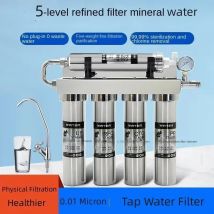 Filtro per rubinetto dell'acqua potabile diretta da cucina domestica in acciaio inossidabile Filtro per rubinetto dell'acqua di ultrafiltrazione di livello 5