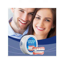 Denture & False Teeth Care Set: Including Cosmetic Teeth Covers, Made of Comfortable Material to Enhance Smile Aesthetics.