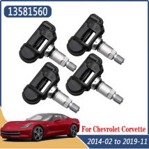 13581560 13598775 Reifendrucksensor 4 Stück TPMS für 2014–2019 Chevrolet Corvette (C7) 2009–2015 Opel Astra J Insignia A (G09)