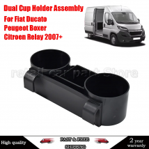 Van Motorhome Center Console Dual Cup Holder For Fiat Ducato For Peugeot Boxer For Citroen Relay 2007+ Car Accessories
