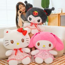 70 cm Oversize Sanrio Kuromi My Melody Bambole di peluche Giocattoli Carino Kawaii bambola di pezza Hello Kitty Peluche Regali di compleanno per bambini