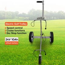 Ferngesteuerter elektrischer Golfwagen, 24 V 10 Ah Lithiumbatterie, maximale Belastung 34 kg, Edelstahl, elektrische Bremse, Cruise-Funktion G7R