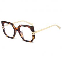 Mode Elegante Frauen Anti Blaues Licht Gläser Metall Bein Quadratischen Gläser Rahmen Blau Licht Blockieren Luxus Entworfen