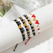 ALIYA MIYUKI 3D Heart Bracelet Women Love Jewelry Pulseras Mujer Moda 2021 Cuff Bracelets Hadndmade Loom Beads Friend Gifts