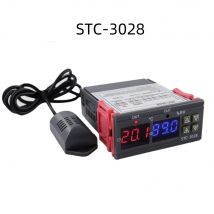 STC-3028 Dual Digital Thermostat Temperatur Feuchtigkeit regelung Thermometer Hygrometer Inkubator Controller AC 220V DC 12V 24V