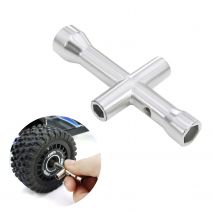 4-in-1 Multi-Size RC Cross Wrench Tool Set 4/5/5.5/7mm for 1/10 1/8 RC Cars, Trucks, Crawlers, Boats & Airplanes Rc Accessory