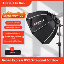 Triodo Softbox 55 65 90cm 120cm ottagono ombrello Softbox fotografia griglia a nido d'ape Outdoor Flash Soft Box per Canon Godox