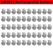 10–50 Stück LIR2032-Akku 2032 Lithium-Aufladung kann CR2032 für Uhren ersetzen