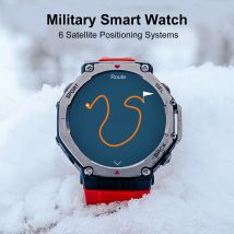 2025 Abenteuer GPS Smart Watch T-Rex 3 5ATM/IP69K Schwimmen Wasserdicht Militär Smartwatch Männer mit Kompass Höhenmesser Barometrisch