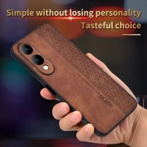 Luxus Business Leder Handy hülle für vivo s18 pro s18e s17 s16 s15 pro y17s Rückseite für vivo x100 x90 x80 x70 pro