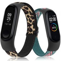 Elastyczny nylonowy pasek do Xiaomi Mi Band 6 5 4 3 Regulowany pasek na nadgarstek do Xiaomi Mi Band