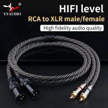 Yyaudio hifi 2rca zu 2xlr Audio kabel 6n ofc 3pin xlr Buchse zu rca Stecker Kabel für Lautsprecher verstärker Mixer Patchkabel