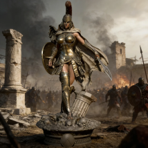 1/24 Resin-Figurenmodellbausatz Spartan Female Warrior, unmontiert und unbemalt, 3D-Druck, DIY-Spielzeug 085