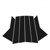 Bright black carbon fiber door and window B C Pillar sticker suitable For Kia Sportage NQ5 2022-2024 2023