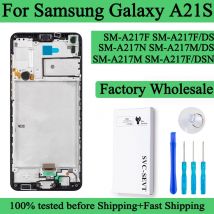 SM-A217F SM-A217F/DS Premium Lcd para Samsung Galaxy A21S pantalla táctil digitalizador Panel montaje para Samsung A217 pantalla