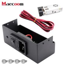 Upgrade 3D Drucker Teile 220V/110V 12V/24V 360W Power Abdeckung Versorgung Schalter Shell männlichen Buchse Mit Sicherung 3D Drucker Power Shell