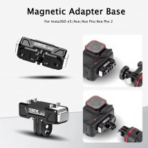 STARTRC Base adattatore magnetico per Insta360 X5/ACE/Ace Pro 2/X4 Staffa di montaggio per telecamera aerea Fibbia di sicurezza Base in metallo a sgancio rapido