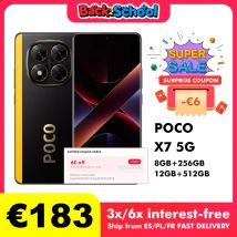 Poco X7 Versión Global Smartphone Dimensity 7300-Ultra 6.67" 1.5K Pantalla Curva Amoled 45W Turbo Carga Nfc
