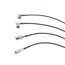 Cavo RG174 IEC PAL DVB-T TV maschio femmina a connettore F Adattatore ponticello RF a spirale 20 cm