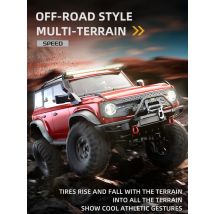 1/10 RC Rock Crawler 4WD RC Off Road Climbing Vehicles with Bright Headlight Waterproof 2.4GHz Remote Control Car RTR for Adults