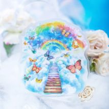 Mr. Paper 6Style 12 Teile/beutel Regenbogen Thema Landschaftsbau Glitter Sand PET Aufkleber Kreative Dekoration DIY Scrapbook Scrapbook