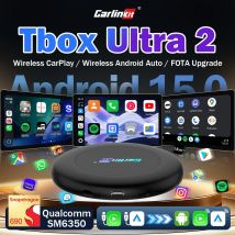 8G+128GB CarlinKit CarPlay AI Box Android 15 Ultra2 SM6350 Wireless CarPlay Android Auto TV Box For Netflix SIM GPS FOTA Upgrade