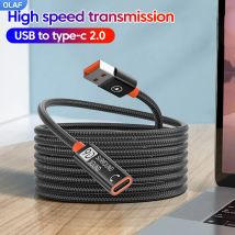 Cavo di prolunga da USB a tipo C 2.0 Trasferimento dati di ricarica rapida Cuffie USB C Cavo dati di prolunga da USB 3.0 maschio a USB 2.0 femmina