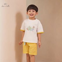 Dave Bella Kinder shorts passen zu den zweiteiligen lässigen Baumwoll mode im chinesischen Stil des neuen Sommer jungen im Freien db2234796