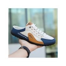 Man Shoes Summer BaoTou Half Slippers Mesh Breathable Casual Shoes Comfort Driving Flats Soft Sole Support Half Slippers for Men