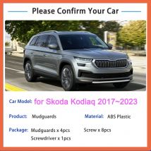 4x für Skoda Kodiaq 2017 2018 2019 2020 2021 2022 2023 Schmutzfänger Kotflügel Spritzschutz Kotflügelverbreiterung Vorder- und Hinterradzubehör