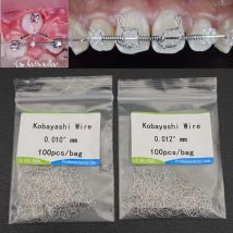 100 teile/paket Dental Kieferorthopädische Kobayashi Draht Arcwhire Kieferorthopädische Metall Ligatur Krawatte Kieferorthopädische Halterung Draht