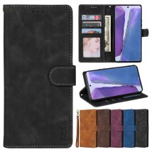 Custodia in pelle magnetica con slot per schede a portafoglio per Samsung Galaxy Note 20 Ultra 10 Lite 9 S8 S9 S10 S20 S21 A05s A06 A07 A14 A26