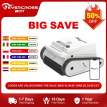 EVERCROSS BOT U8 Robot Piscina Senza Fili con APP, durata della batteria di 120 minuti, 200 m² aree di pulizia, navigazione intelligente