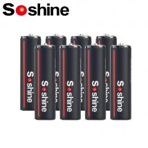 Soshine 2600mWh Batterie al litio ricaricabili USB Batteria agli ioni di litio AA da 1,5 V Ciclo di 1200 volte per orologi Telecamere remote Torcia elettrica