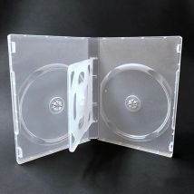 Custodia per CD vuota di alta qualità custodia per CD trasparente lattiginosa in plastica PP capacità della custodia per CD 4-8 dischi