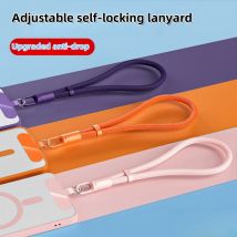 Universelles, verstellbares Handy-Lanyard, kurzes Handgelenkband mit selbstsicherndem Anti-Drop-Design, langlebiges Polyester-Telefonband