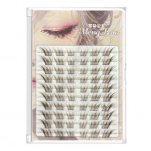 winged lash extenstions Cluster  Thin Band Dark Brown False Eyelashes fanning Realistic Eyelash  for Beauty Eye Cosplay Makeups