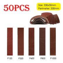 50PCS 330x30mm P120 P320 P600 P800 P1000 Schleifbänder für Mini Elektrische Bandschleifer Polieren schleifen Maschine Zubehör