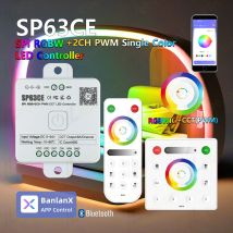 Sp63ce spi rgb pwm cct led controller dc 5v 12v 24v magischer farbstreifen licht smart bluetooth pixel dimmer 2,4g rf touch fernbedienung