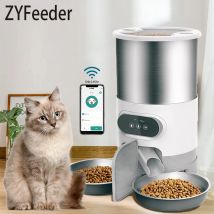 Alimentatore automatico intelligente per animali domestici Distributore di cibo per cani e gatti Ciotola in acciaio inossidabile di grande capacità con temporizzazione di registrazione APP WIFI